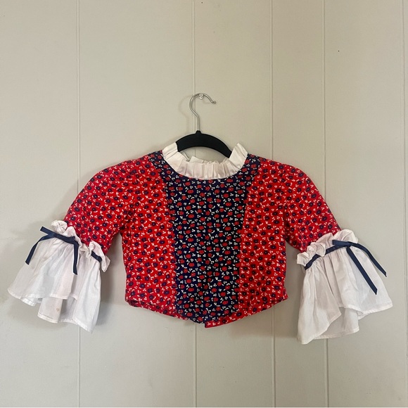 Vintage Tops - Vintage victorian style crop blouse